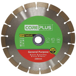 Core Plus CORDBTT12230 Top Twelve General Purpose Diamond Blade 230mm