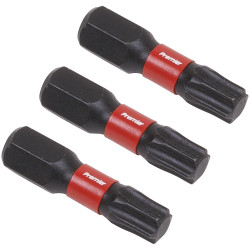 Sealey AK8220 TRX-Star* T30 Impact Power Tool Bits 25mm - 3pc