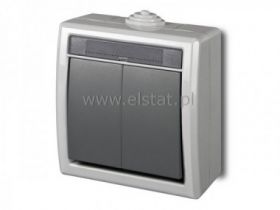 Przeł. pojedynczy hermetyczny IP55 szary