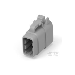 TE Connectivity DTM06-6S DTM Connector Male Unshrouded 6P Stud Size 20 Grey Plug