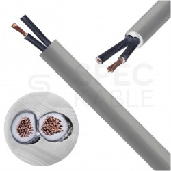 Kabel sterowniczy BiT 500 H 2x1mm2 szary 300/500V numerowany bezhalogenowy B2ca linka Bitner