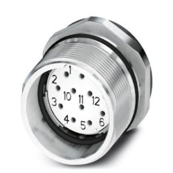 Złącze wielostykowe przemysłowe 12-pinowe M23 Montaż przedni Gniazdo Phoenix Contact