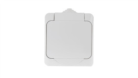 Cedar Plus Gniazdo Pojedyncze Biały Z/U 16A Ip44 Wde000540