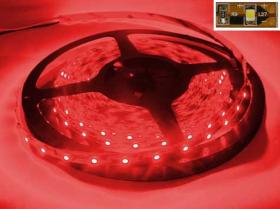 TAŚMA LED 12V WODOODPORNA ZALEWANA CZERWONY ROLKA 5m / 300 diod