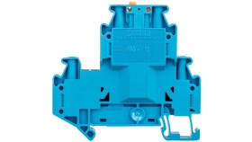 Złączka Przelotowa 4-Przewodowa Z Odłącznikiem Nożowym 4Mm2 Niebieska Uttb...