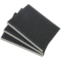 kwb 089030 Sanding Sponge Wood &amp; Metal 2-sided 3 pcs 125x100x10mm