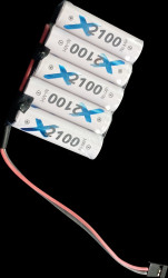 Rechargeable battery pack, NiMH, 6.0 V, 2100 mAh, 5 cells, Graup