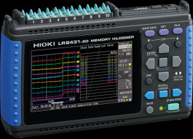 LR8431-20 Data logger, voltage, pulse, rotation, temperature