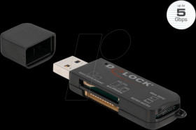 91757 Card Reader, external, USB-A 3.2 Gen 1, 3-in-1