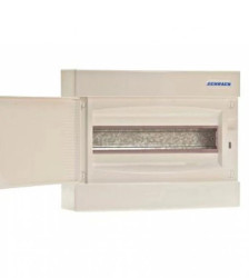 Obudowa natynkowa z tworzywa 1x12 IP40 drzwi białe N+PE