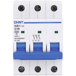 Chint 179705 NB1L Circuit Breaker 3-Pin 32A Overload &amp; Short Circuit Protection