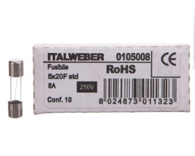 Wkładka aparatowa 5x20mm 8A F szybka 250V 006710026 /10szt./