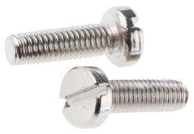 Śruby maszynowe M3 łeb z łbem walcowym Mosiądz długość 10.0mm skok 0.50mm