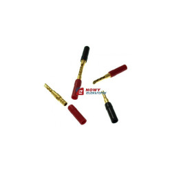 Wtyk/gniazdo Banan LAW-90 czarna, czerwona VITALCO