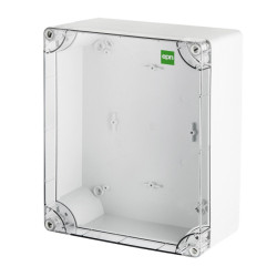 Puszka n/t Industrial 340x270x165 szara IP65 pokrywa transparentna 2726-01 EPN