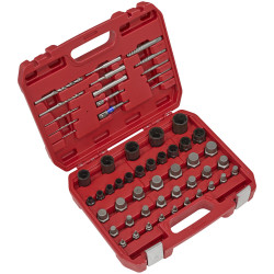 Sealey AK8156 Master Nut, Bolt &amp; Screw Extractor Set 56pc