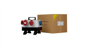 Rozdzielnica Budowlana Wtyczka Odbiornikowa 16A Bau 32A 16A 3X230v Schuko...