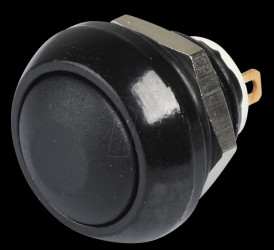 ICR3SAD2 IC pushbutton 12 mm - curved, solder, black
