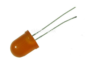 Dioda led 10mm pomarańczowa mat. 5szt