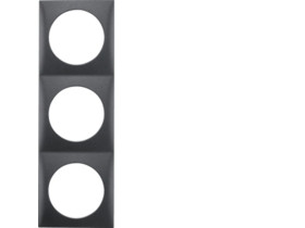 Integro Flow Ramka 3 potrójna antracyt 918192515 HAGER