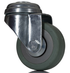 Koło samonastawne średnica kabla 50mm Pojedyncza śruba RS PRO 50kg wysokość całkowita 72mm