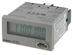 H7EC-NV Licznik elektroniczny z wyświetlaczem LCD, wejściem napięciowym, NPN, PNP, montowany na panel