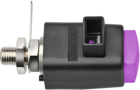 Quick pressure clamp, purple, 300 V, 16 A, solder connection/cable lug, nickel-plated, SDK 801 / PVI