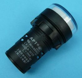 12V AC/DC 28mm WHITE KONTROLKA LED