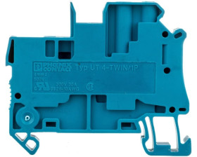 Złączka szynowa 3-przewodowa 4mm2 śrubowa/wtykowa niebieska UT 4-TWIN/ 1P BU 3060270 /50szt./