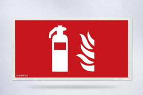 Piktogram folia biała, wzór prosty, 153x337 mm - F01