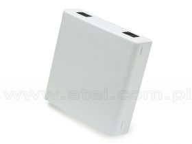 Gniazdo abonenckie FTTH, 2x SC simplex, bez adapterów