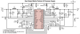 Dual 550kHz Synchronous 2-Phase Switching Regulator Controller with 5-Bit VID