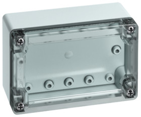 Obudowa Poliwęglan szerokość zew. 55 mm długość zew. 122 mm wys. zew. 82 mm Günther Spelsberg IP67 Szary