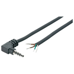 BKL 01101084 Jack Plug 3.5mm Angled 4-poles Stereo with 1.8m 4.1mm Cable