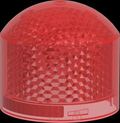 XVB7L24 Indicator, modular, 70 mm, red, 24 V ACDC, continuous light