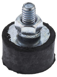 Podstawka antywibracyjna M4 średnica 15mm wysokość całkowita 18mm Nóżka sprężysta męska wysokość stopki 8mm