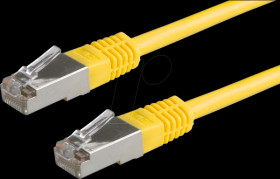 21150382 Patch cable Cat. 5e S/FTP, yellow, 0.5 m
