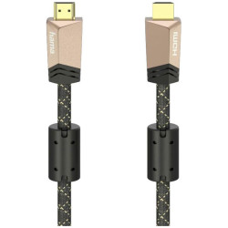 Hama 00205025 HDMI Cable Brown 1.50m 4K UHD Monitor Audio Visual Cables
