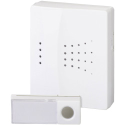 Heidemann 70830 HX Piano Wireless Doorbell, 8 Melodies, 100m Range