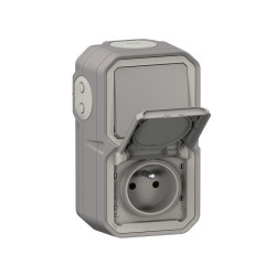 Włącznik światła, 10A, 250V, 1-biegunowy, IP55 Plexo, Legrand