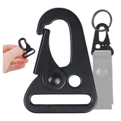 Karabińczyk Molle - 24mm - metalowy uchwyt do mocowania na pasek - EDC