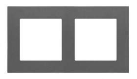 Simon 55 Ramka 2-krotna LINE Grafitowy mat TR2/116