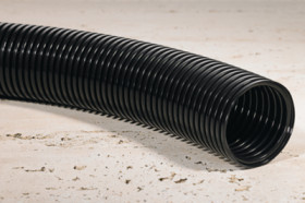 Corrugated hose, inside Ø 11.8 mm, outside Ø 15.8 mm, BR 30 mm, PA, black, 166-11502