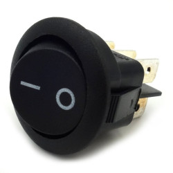 Przełącznik okrągły czarny 2 tor ON-ON MR-32-20-R5-BBNWC