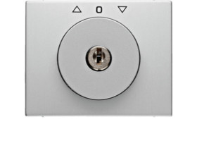 BERKER K.5 Płytka czołowa z kluczykiem do Wyłącznika żaluzjowego obrotowego aluminium 1079720300 HAGER