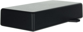 ABS enclosure, (L x W x H) 128 x 64 x 26 mm, black (RAL 9004), IP54, SR33-E.9