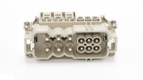 Wkładka złącza dużej mocy 6 → 6-pinowe RS PRO 16 → 40A 6+6 Męski Proste