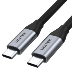 Kabel USB-C Wtyk-Wtyk 1m HQ 100W Unitek USB3.1 Type-C/Type-C 4K 10Gbps Android AUTO