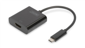 Adapter Graficzny Hdmi 4K 30Hz Uhd Na Usb 3.1-C Z Audio Czarny Dł. 15Cm Da-70852