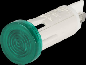 1.69.507.118/1502 Signal lamp, green, 230 V, Ø 10 mm, round, FASTON